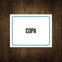 Placa Ambiente Sinalização Setor Copa 18X23