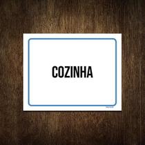 Placa Ambiente Sinalização Setor Cozinha 18X23