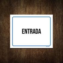 Placa Ambiente Sinalização Setor Entrada 36X46