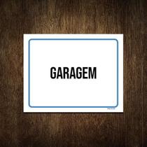 Placa Ambiente Sinalização Setor Garagem 18X23