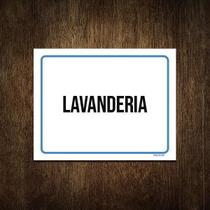 Placa Ambiente Sinalização Setor Lavanderia 18X23