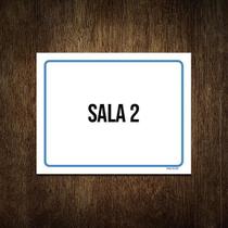 Placa Ambiente Sinalização Setor Sala 2 27X35