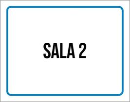 Placa Ambiente Sinalização Setor Sala 2 36X46