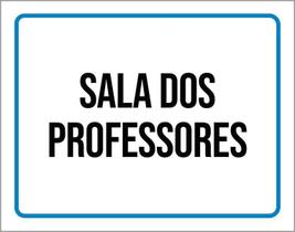 Placa Ambiente Sinalização Setor Sala De Professores 18X23