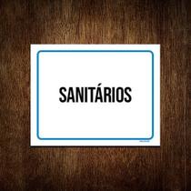 Placa Ambiente Sinalização Setor Sanitários 27x35