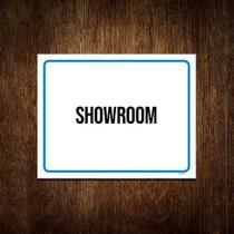 Placa Ambiente Sinalização - Showroom 18X23