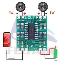 Placa Amplificadora Digital Super Mini 2 X 3W Classe D PAM8403 Com Fonte De Alimentação USB 2.5 a 5V Placa Amplificadora Digital Super Mini 2 X 3W Classe D PAM8403 Com Fonte De Alimentação USB 2.5 a 5V