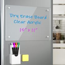 Placa apagável a seco RR RAXMIN Magnetic Clear 38x28cm com marcadores Placa apagável a seco RR RAXMIN Magnetic Clear 38x28cm com marcadores