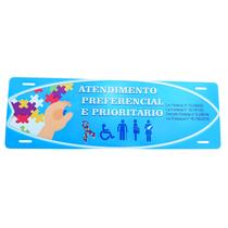 Placa Atendimento Prioritário em MDF para Estabelecimentos Placa Atendimento Prioritário em MDF para Estabelecimentos