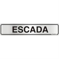 Placa auto-ades.5x25cm(escada) sinalize - 100AM - SINALIZE Placa auto-ades.5x25cm(escada) sinalize - 100AM - SINALIZE