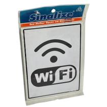 Placa Auto Adesiva SINALIZE Internet Wi-Fi 15 x 20cm