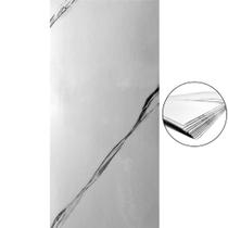 Placa Autoadesiva Efeito Mármore 3D 30 x 60cm com 10 UNI CASA LYS - Branco