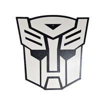 Placa Autobots Mdf 3d Transformers Quadro Decorativo