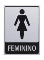Placa banheiro feminino