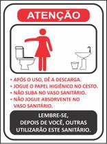 Placa Banheiro Feminino Regras 20x15cm Ps1mm