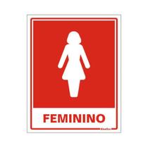 Placa Banheiro Feminino Sinalize