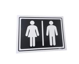 Placa Banheiro Unisex Unissex Toalete Sanitário Homem Mulher