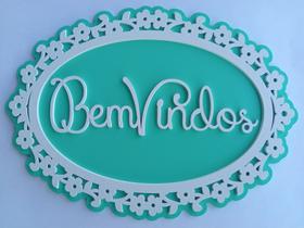 Placa bem vindos