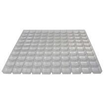 Placa Berço de Acetato para Doces - 100 cavidades de 3,5cm x 3,5cm - 20 Unidades - Assk - Rizzo Embalagens