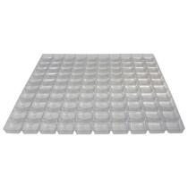 Placa Berço de Acetato para Doces - 100 cavidades de 3,5cm x 3,5cm - Assk - Rizzo Embalagens