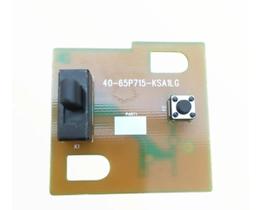 Placa Botão Power TV TCL 50P715 - 40-65P715-KSA1LG