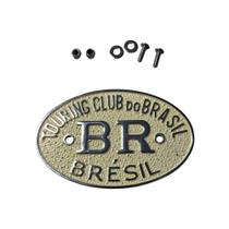 Placa br sem suporte para kombi, fusca. todos os modelos. un