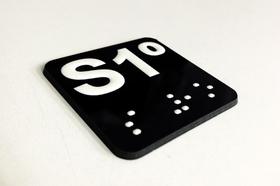 Placa Braille Sinalização de Pavimento - 10 Unidades