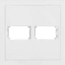 Placa Branca para 2 Módulos com Suporte 4x4 - EK-30000/41 - EKRON