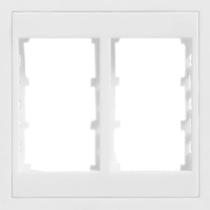 Placa Branca para 6 Módulos com Suporte 4x4 - EK-30000/40 - EKRON