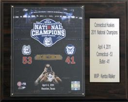 Placa C&I Collectables NCAA Basketball Connecticut Huskies 2011 Champions