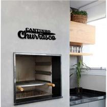 Placa Cantinho Do Churrasco Churrasqueira Decoração Mdf 3mm preto modelo 1 Placa Cantinho Do Churrasco Churrasqueira Decoração Mdf 3mm preto modelo 1
