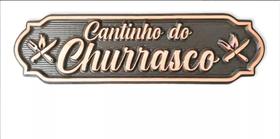 Placa Cantinho Do Churrasco Em Madeira Maciça 80x30cm - Usimade Decor