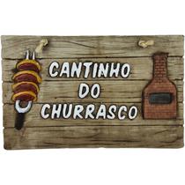 Placa cantinho do churrasco - R.A. ARTESANATOS