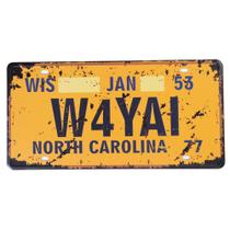 Placa Carro Antiga Decorativa Metálica North Carolina 414-39 - Lorben