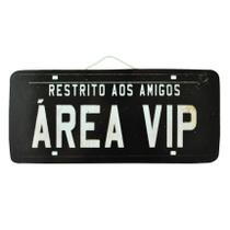 Placa Carro Decorativa Enfeite Área VIP Area de Lazer Mdf Madeira