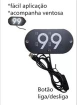 Placa Carro Led De Aplicativo 99 Botão Liga Desliga Novo