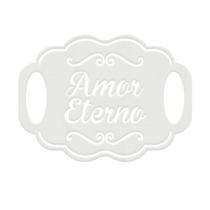 Placa Casamento Decoração Corte Premium MDF Branco
