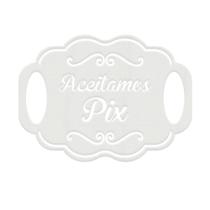 Placa Casamento Decoração Corte Premium MDF Branco