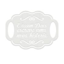 Placa Casamento Decoração Corte Premium MDF Branco