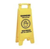 Placa Cavalete Alerta (Banheiro Fora de Uso) envio Imediato