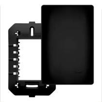Placa Cega 4X2 Habitat Black Ref 4068 Fame Placa Cega 4X2 Habitat Black Ref 4068 Fame