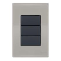 Placa Cega 4X2 - Tramontina Liz Fendi / Grafite - Tlfg035