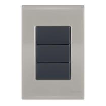 Placa Cega 4X2 - Tramontina Liz Fendi / Grafite - Tlfg035