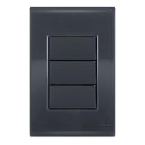 Placa Cega 4X2 - Tramontina Liz Grafite - Tlg035 Placa Cega 4X2 - Tramontina Liz Grafite - Tlg035