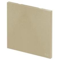 Placa cega 4x4 com suporte recta satin areia blux 124461