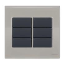 Placa Cega 4X4 - Tramontina Liz Fendi / Grafite - Tlfg040