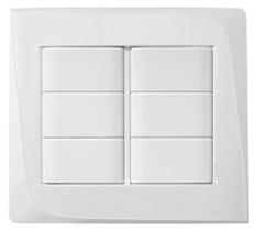 Placa cega+bastidor 4*4 tendenza branco pezzi Placa cega+bastidor 4*4 tendenza branco pezzi