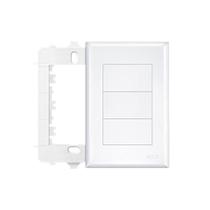 Placa Cega Com Suporte Fame Evidence 4x2 Branco