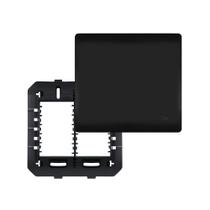 Placa Cega com Suporte Fame Habitat Black 4x4 Preta Placa Cega com Suporte Fame Habitat Black 4x4 Preta