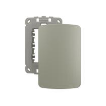 Placa Cega com Suporte MarGirius B3 Colors 4x2 Pérola Placa Cega com Suporte MarGirius B3 Colors 4x2 Pérola